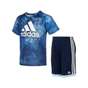 Adidas Little Boy's 2-Piece Printed T-Shirt & Short Set Size 4